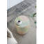 Tabouret de jardin cylindrique Capiz - P 14 po x H 18 po, tabouret d'appoint rond et table d'appoint pour patio ou salon