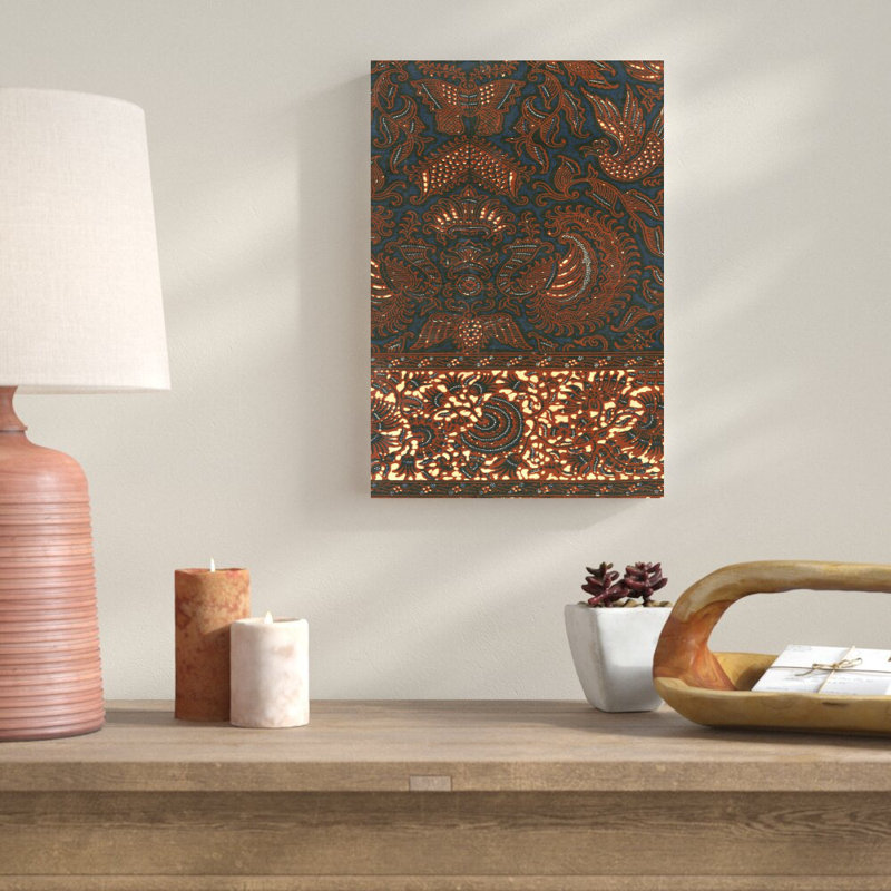 Batik indonésien IV, H 18 po x l 12 po