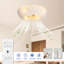 Ventilateur de plafond encastré en cage 20 po avec lumières et télécommande