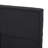 King Sized Headboard With Sophisticated Tufting And Fabric Cover In Black Bed Piped Edges Waffle
