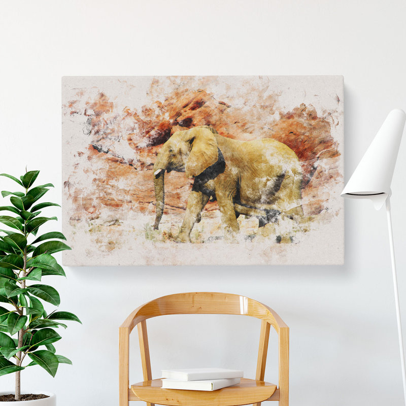 Elephant Vol.6 - Wrapped Canvas, 40cm H x 60cm W x 3cm D