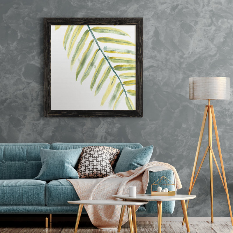 Verdant impressions III-reproduction d’art, H 17 po x l 17 po x P 1,5 po, Toile avec cadre noir