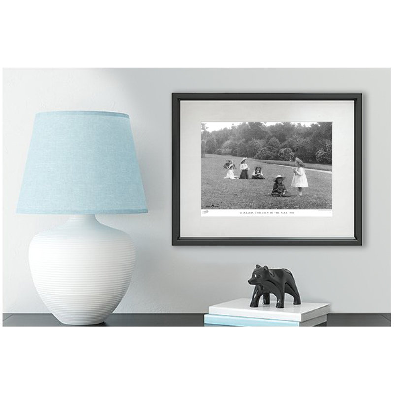 Liskeard, Children In The Park 1906 - Single Picture Frame Print, 60cm H x 80cm W x 2.3cm D