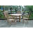Tosca 4 - Person Teak Wood Patio Dining Set with Round Table