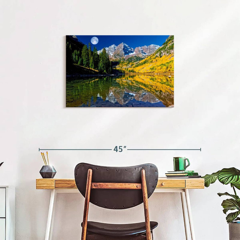 Alvord Maroon Bells pleine lune, H 20 po x l 30 po