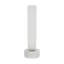 Kelly Wearstler Volver 1-light Small Table Lamp in White Marble with Clear Etched Glass shade-952417712