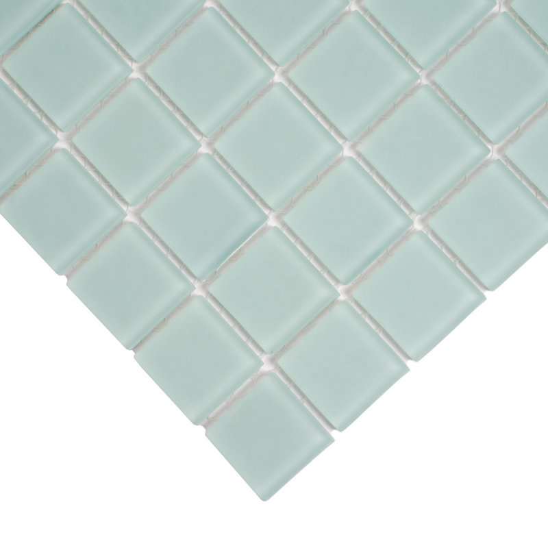 Carreau de mosaïque en verre au fini mat 11,8 po x 11,8 po, Glace