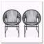 Ensemble de chaises de patio en osier-1065080680