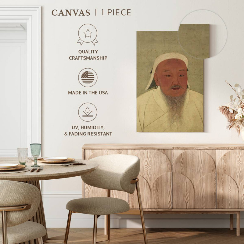 Leisha Genghis Khan, 39" H x 26" W