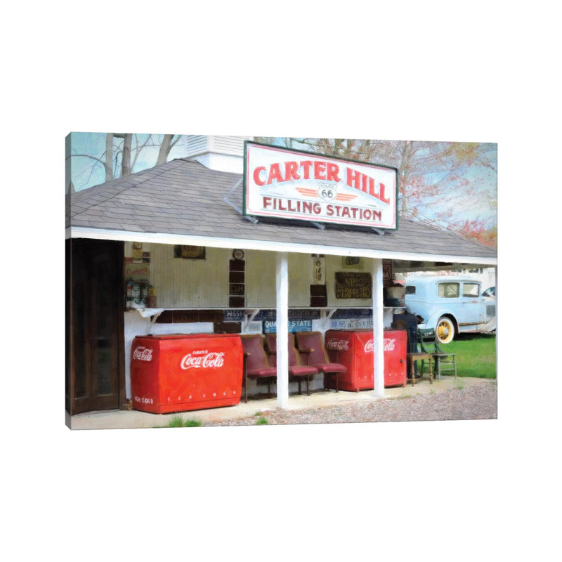 Filling Station by Graffi*Tee Studios - Wrapped Canvas Print, 66.04 cm H x 45.72 cm W x 1.91 cm D