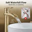 Robinet de lavabo vasque de salle de bain à un trou à poignée simple et haut avec casier escamotable Waterfall-115707352