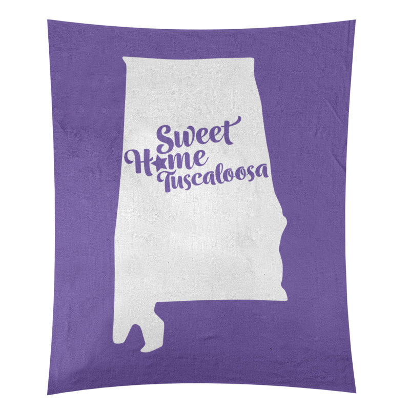 Tapisserie Tuscaloosa, Alabama, H 27,5 po x l 37,5 po, Mauve