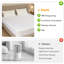 Matelas simple chauffant, couvre-matelas électrique avec minuterie 12 heures et 10 réglages de chaleur, chauffe-lit double, lavable à la machine, 39 po x 75 po