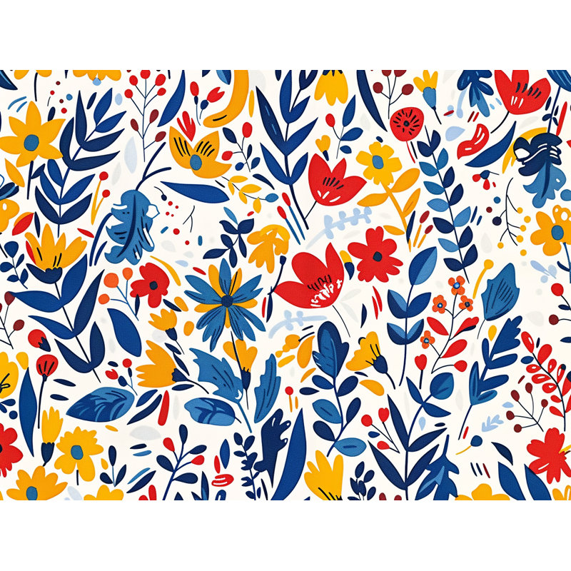 Chontell Floral Shower Curtain, 73"H x 70"W