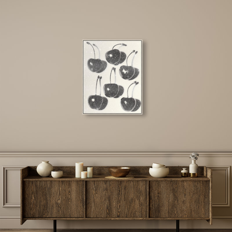 Obscure Berries I Print by Oliver Gal, 37"H x 31"W, Silver Floater Frame