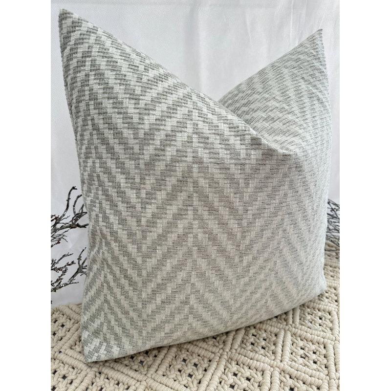 Abstract Grey Square Cushion Cover