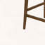 Tabouret de comptoir d'intérieur rembourré en bois avec finition noyer, revêtement gris anthracite et corde noire, ensemble de 2