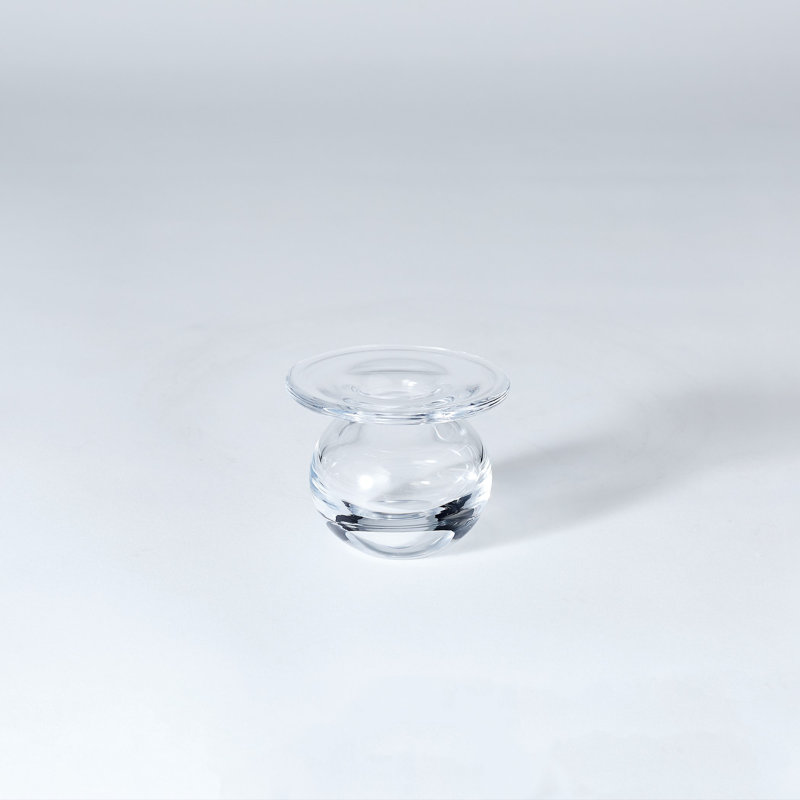 H2O Vase-Clear, 2.75" H x 3.75" W x 3.75" D