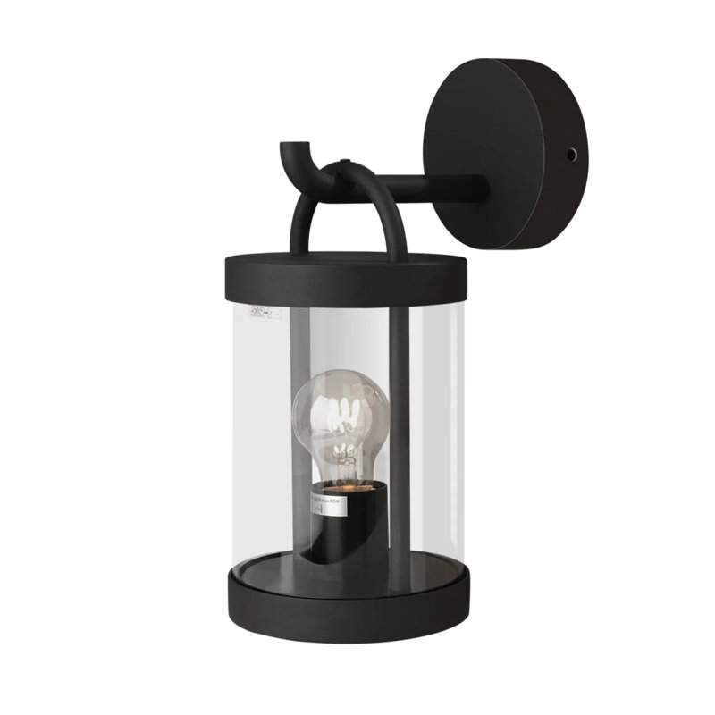 Applique murale extérieure blanche moderne, douille E26 pour ampoule de 60 W max (ampoule non incluse), idéale pour entrée, jardin, couloir ou cour.