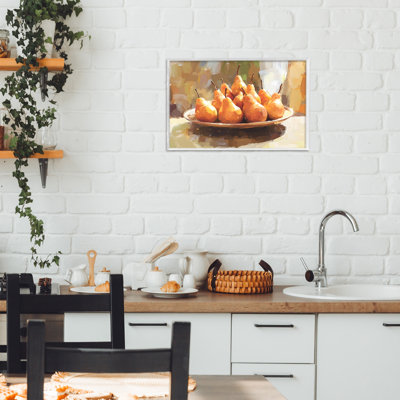 Pear Arrangement Table Framed Giclee, design by Creative Studio
