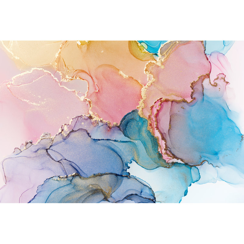 Alcohol Ink Texture - Wrapped Canvas Print, 30cm H x 46cm W x 3.8cm D