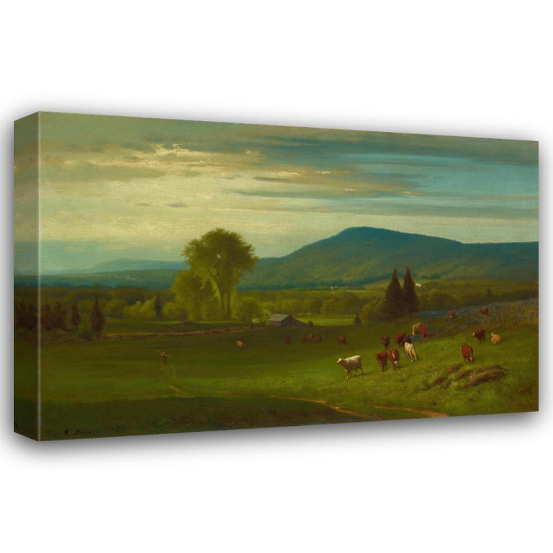 «Summer in the Catskills» par George Inness - Art mural sur toile tendue avec châssis, H 24 po x l 17 po