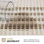 Tapis pour salle de bain gaufré 1 pièce en polyester brun clair 17 x 24 po Millstreet-134155085-134155083