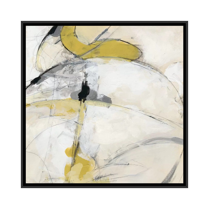 « trajectory i », impression sur toile, H 18 po x l 18 po x P 1,5 po, Toile encadrée noire, Pas de tapis
