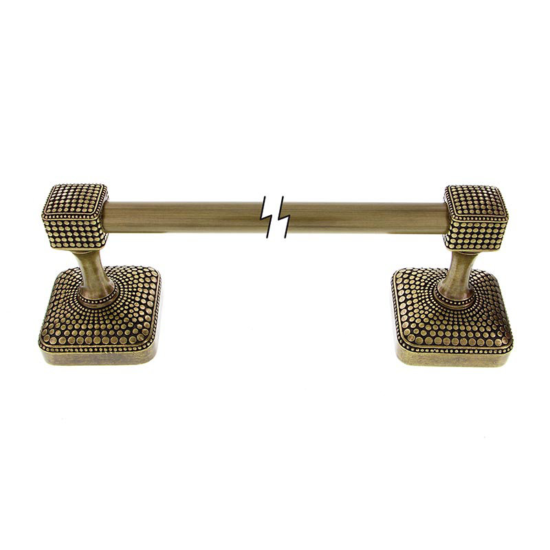 Tiziano Wall Mounted Towel Bar, Antique Silver, 3.75" x 20.5"