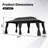 20 Ft. W x 10 Ft. D Metal with Steel Patio Gazebo-93569467