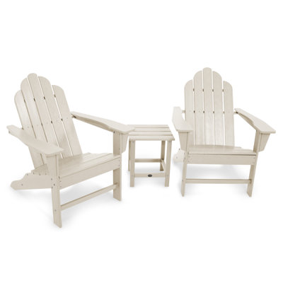 POLYWOOD Long Island Adirondack 3-Piece Set