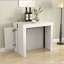 Table de salle à manger extensible moderne multifonctionnelle avec prise de courant, table extensible peu encombrante avec rangement pour les fêtes, les mariages, les réunions et les célébrations-1375705646