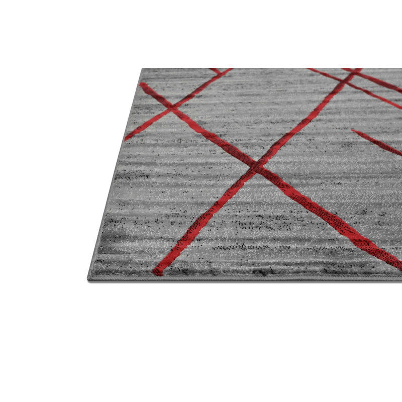 Geometric Indoor Rug, Runner 2' x 7'