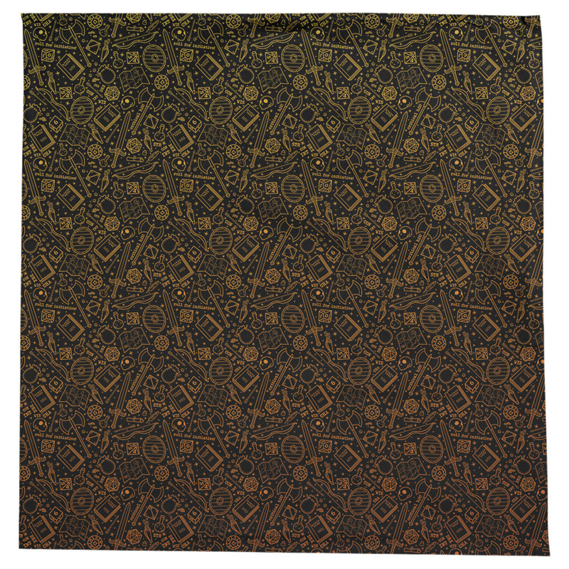 Nappe à motif rpg Leffel, Dégradé noir / feu
