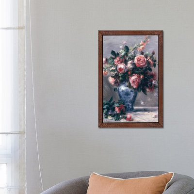 Vase of Roses by Pierre-Auguste Renoir - 1 Piece Wall Art on Canvas