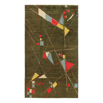 One-of-a-Kind 4' x 6'11" Hand Knotted Area Rug