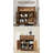 Barn Door Coffee Cabinet Drawer/Shelf Wide Top Brown Kitchen-1441569337
