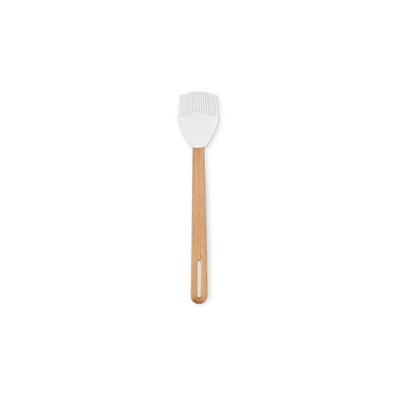 Le Creuset Signature Silicone Basting Brush, White, White