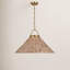 Luminaire suspendu en or 1 lumière Darnaja-1249380394