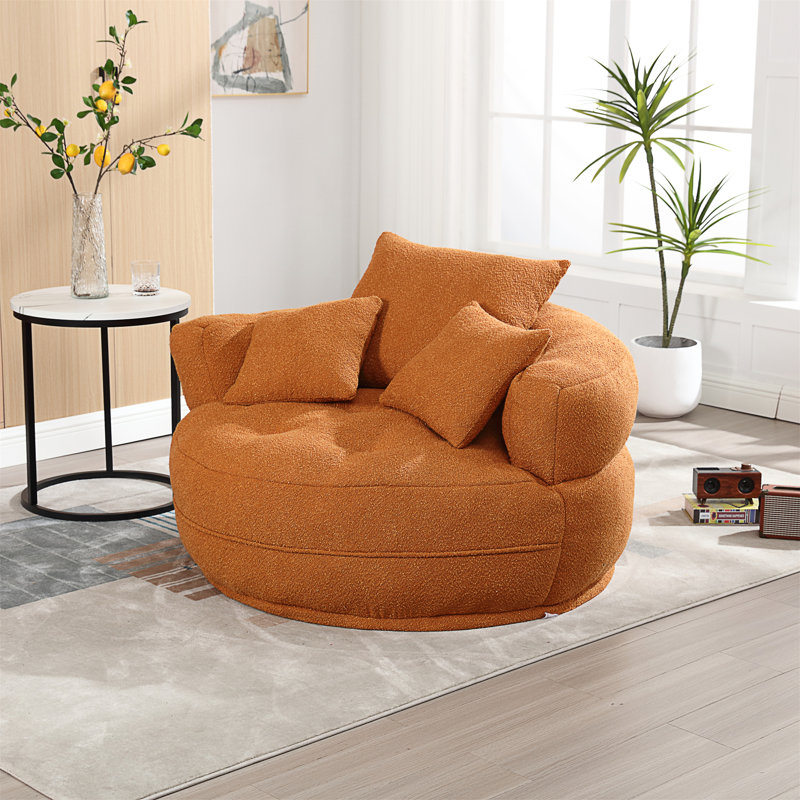 Canapé simple Coolmore, Boucle orange