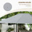 Auvent de remplacement pour pavillon de jardin 10 pi x 13 pi, gris, résistance, ventilation et drainage, remplacement extérieur gris 13 pi, protection, toit