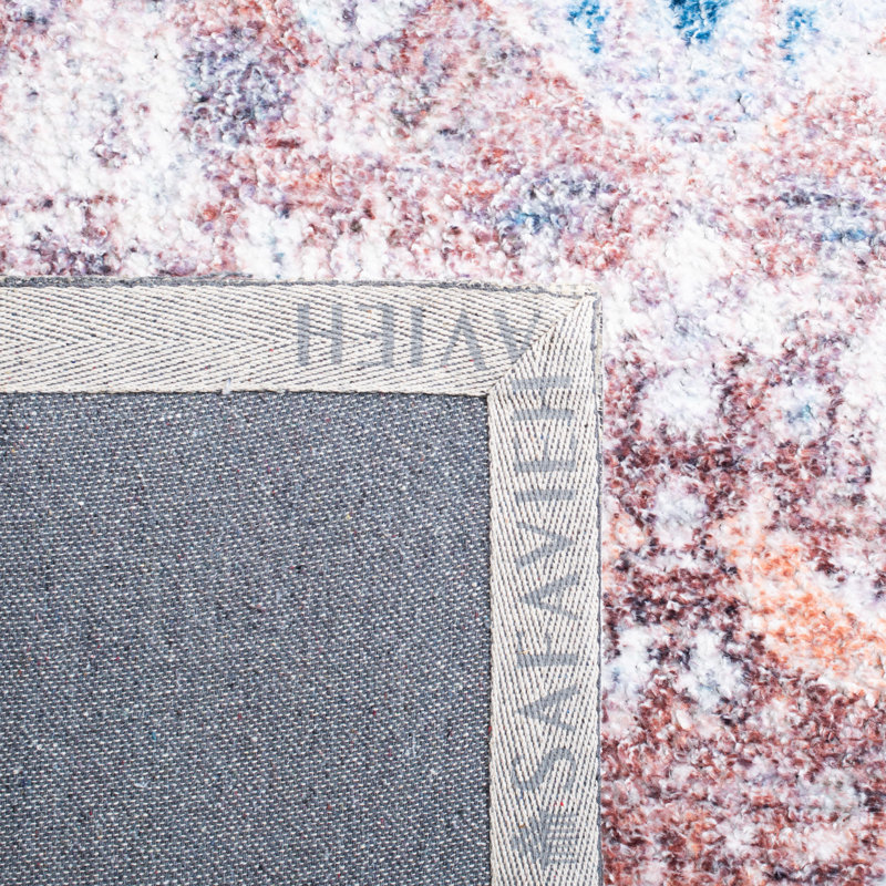 Coastal Charm Blue Flatweave Cotton-Synthetic 8' x 10' Rug