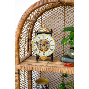 Laika Oak Slice Table Clock: Home Goods