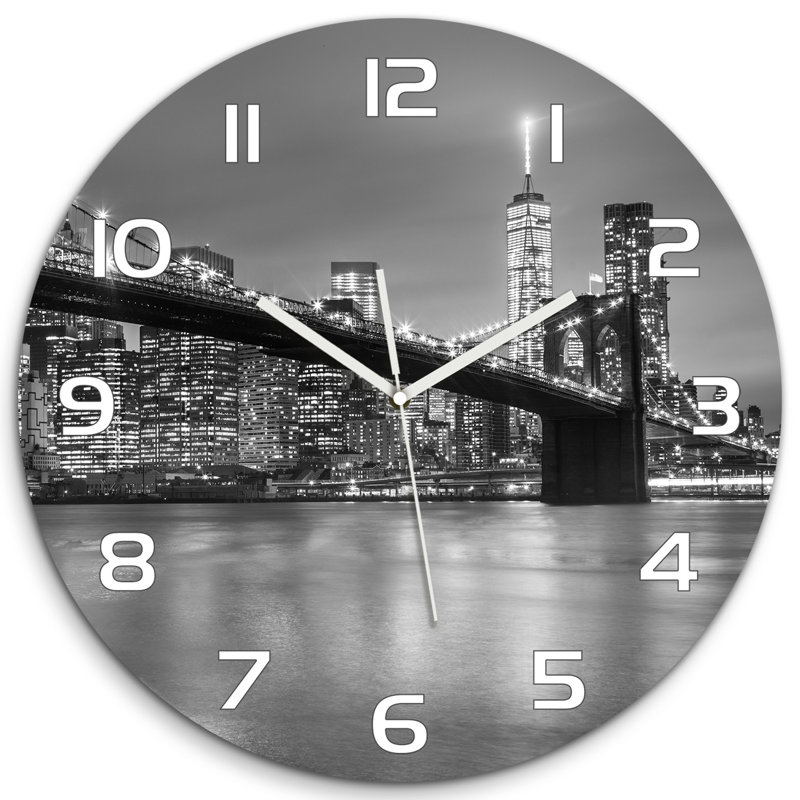 Jordyan Glass Wall Clock