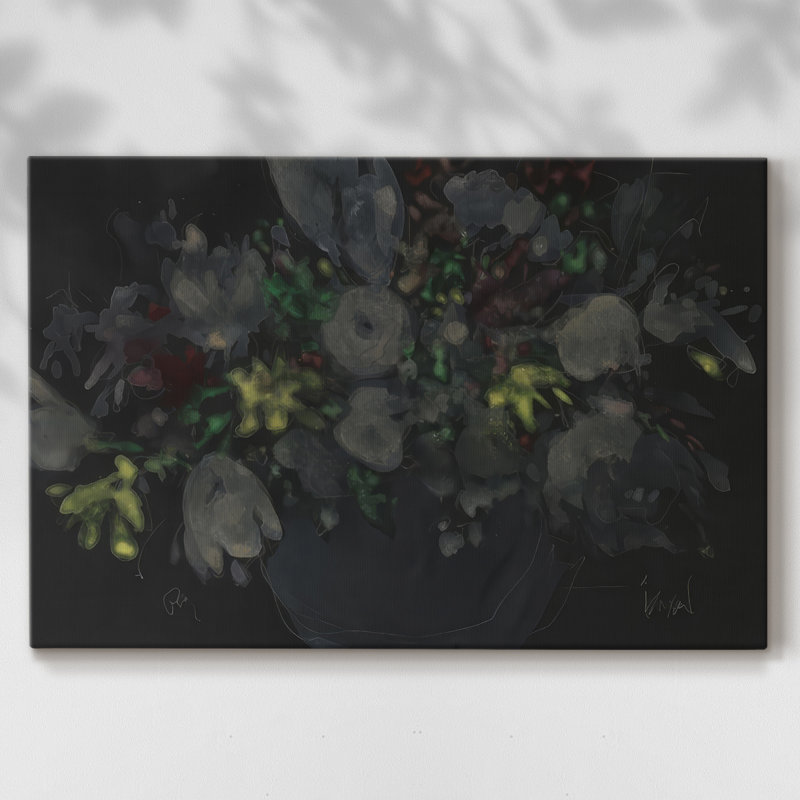 Le bouquet délavé II - Cavas enveloppés de galerie, 32 x 48