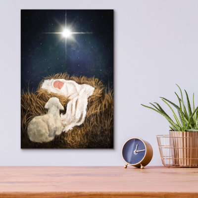  «O Come Let Us Adore him» par Ashley Bradley, art mural en verre acrylique