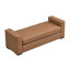Repose-pieds en similicuir brun élégant et durable-129756822-129756823