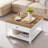 Oharra Coffee Table with 2 Large Drawers-919844827
