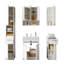 Mila Bathroom Storage Furniture Set