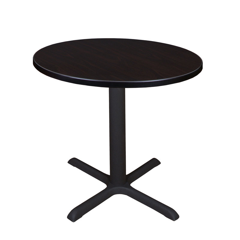 Neyland Cain Square X-Base Breakroom Table, Cherry, 29" H x 36" L x 36" W